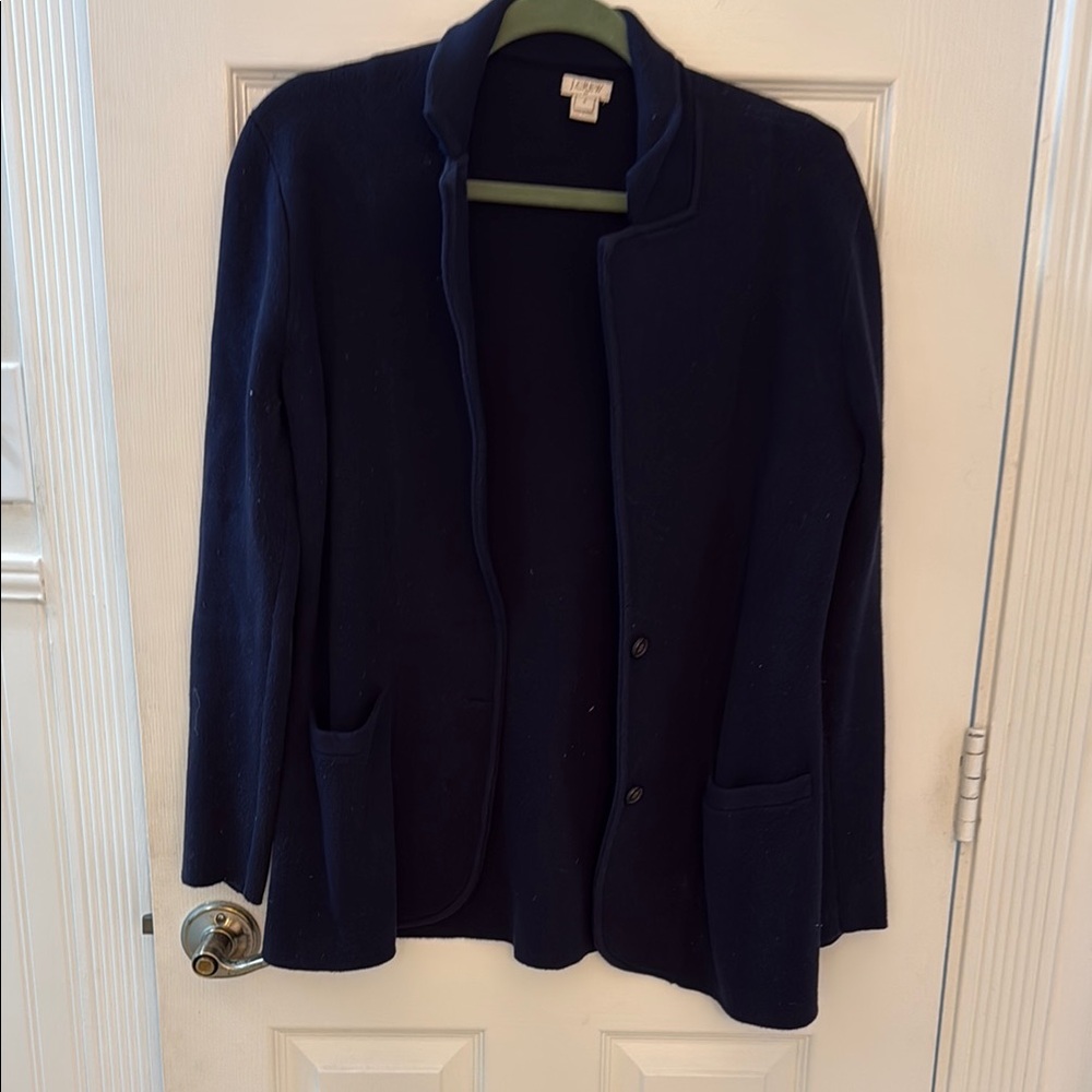 JCrew Blue Blazer Sweater Suit Jacket - S